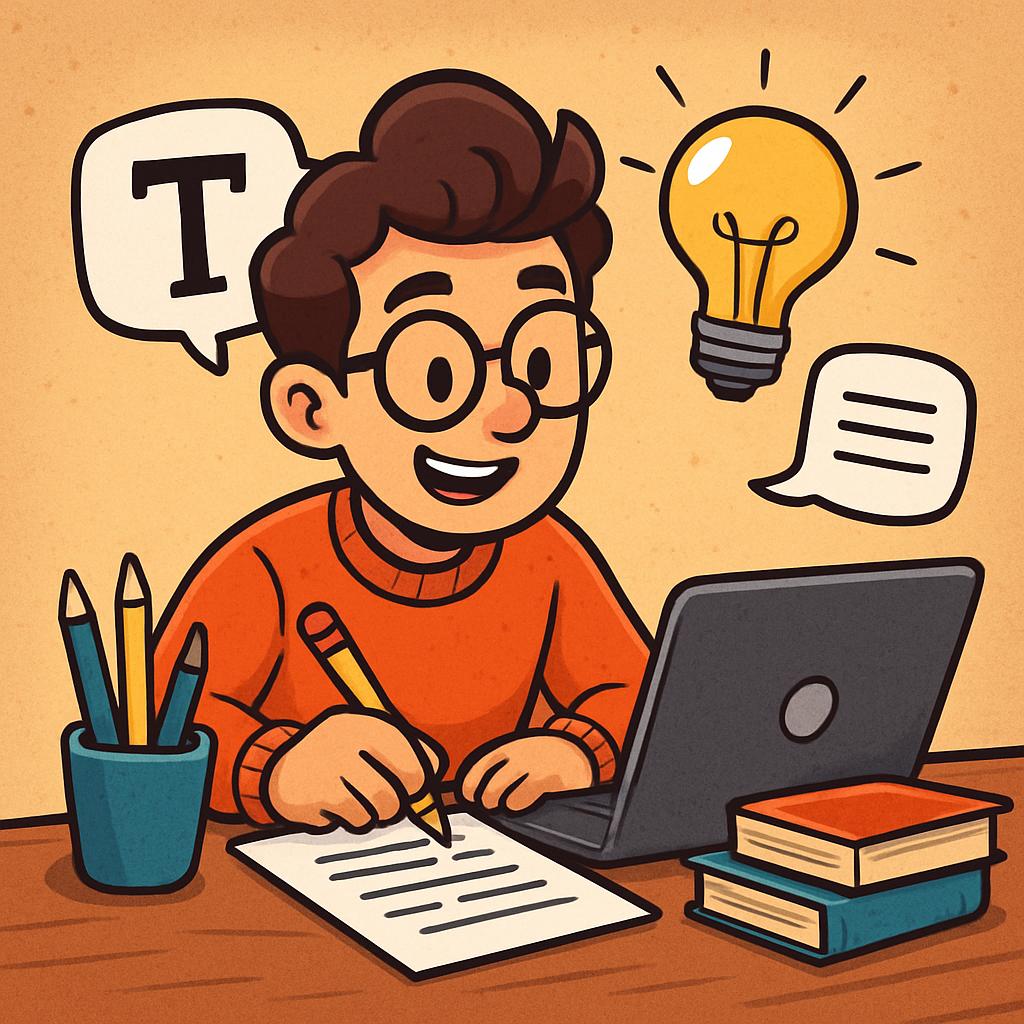 Копирайтер, иллюстрация профессии