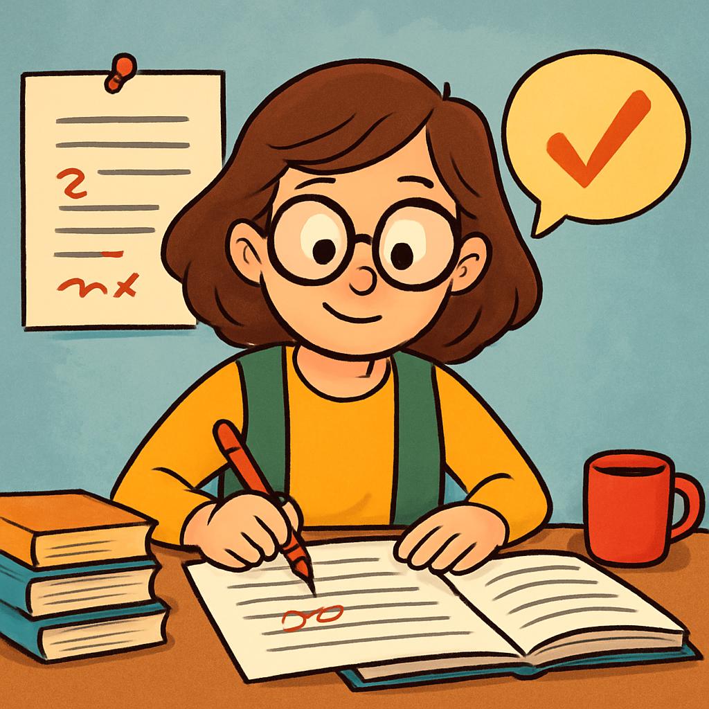 Корректор, иллюстрация профессии