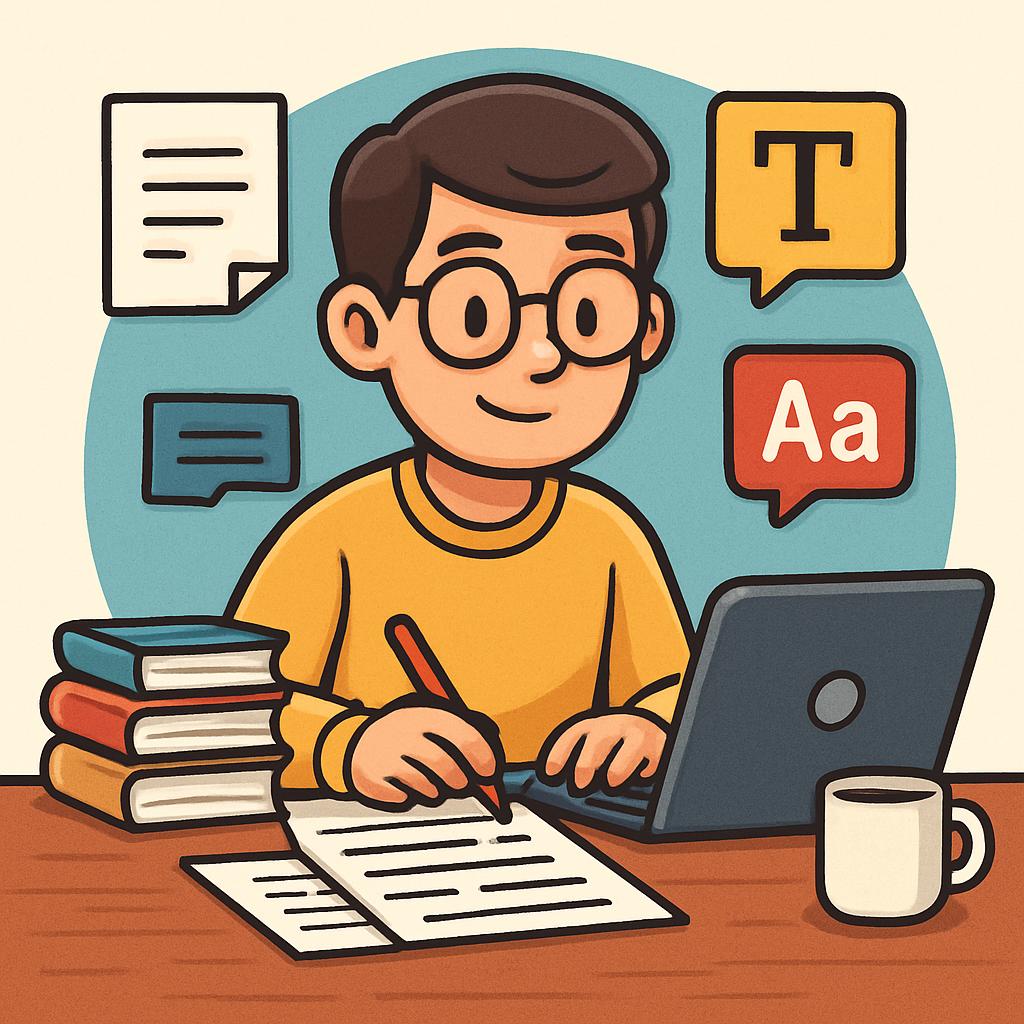 Редактор, иллюстрация профессии