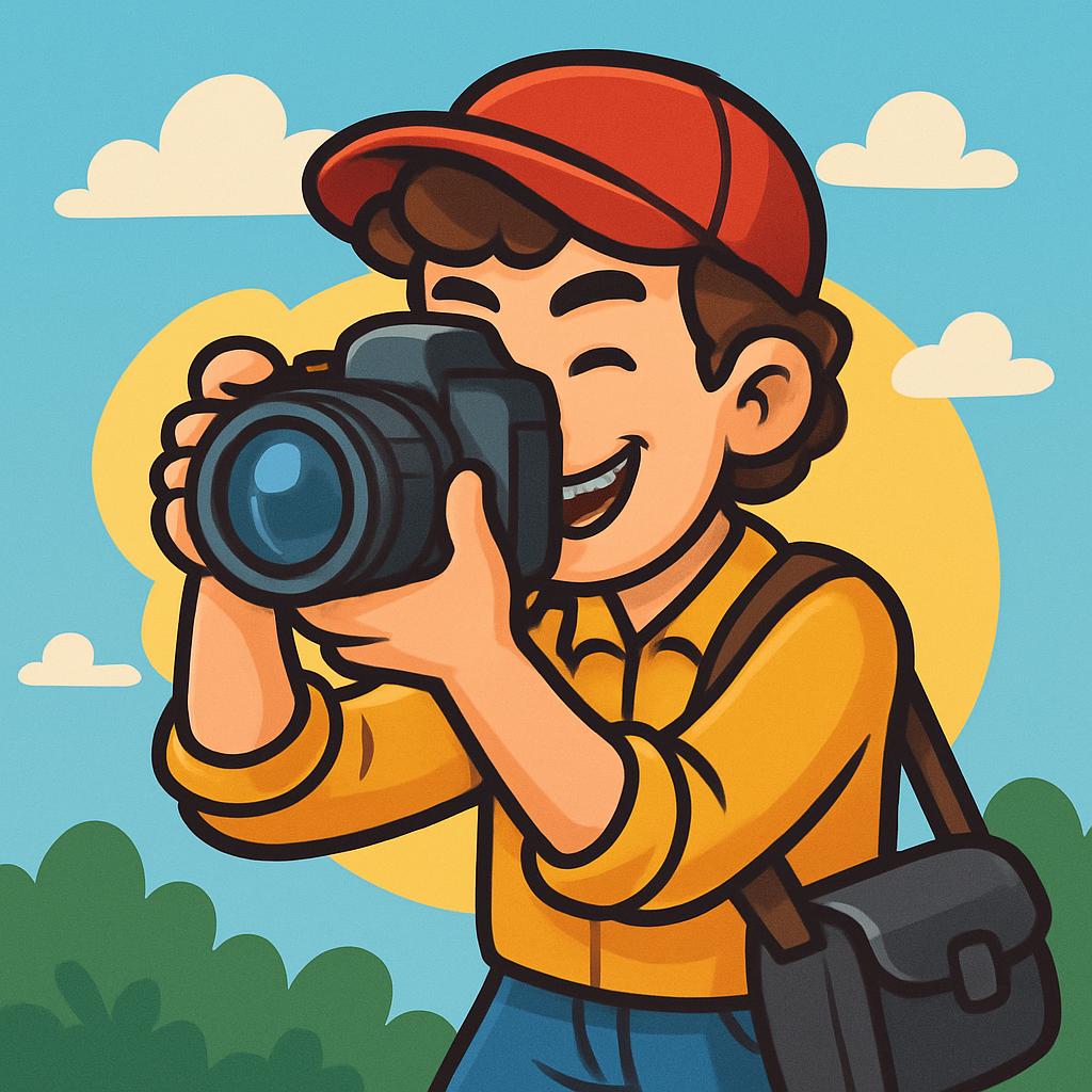 Фотограф, иллюстрация профессии