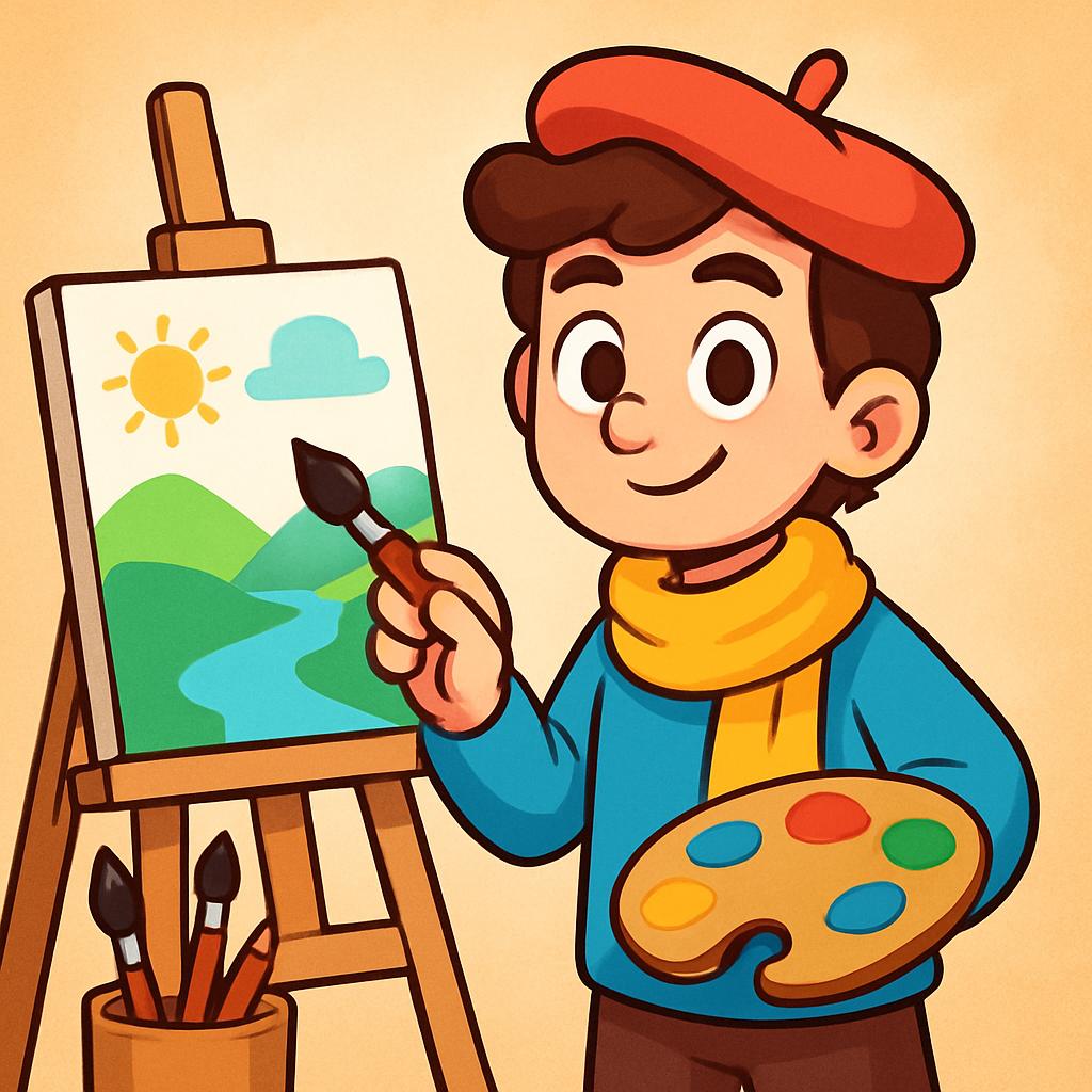 Художник, иллюстрация профессии