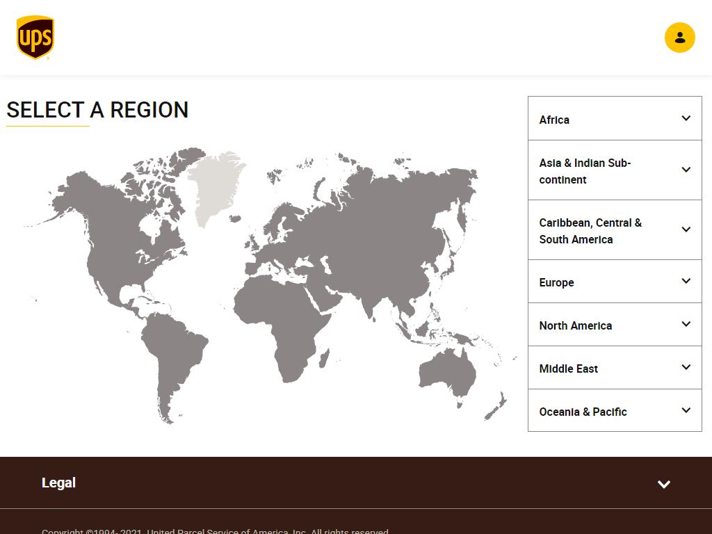 UPS, Всемирная служба доставки на сайте Справка-Регион