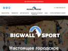 Официальная страница Big wall, скалодром на сайте Справка-Регион