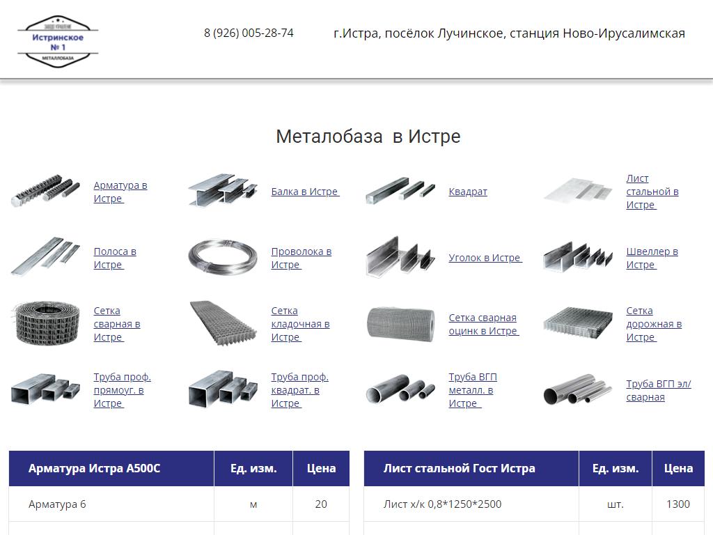 Металлобаза №1, с. Лучинское на сайте Справка-Регион
