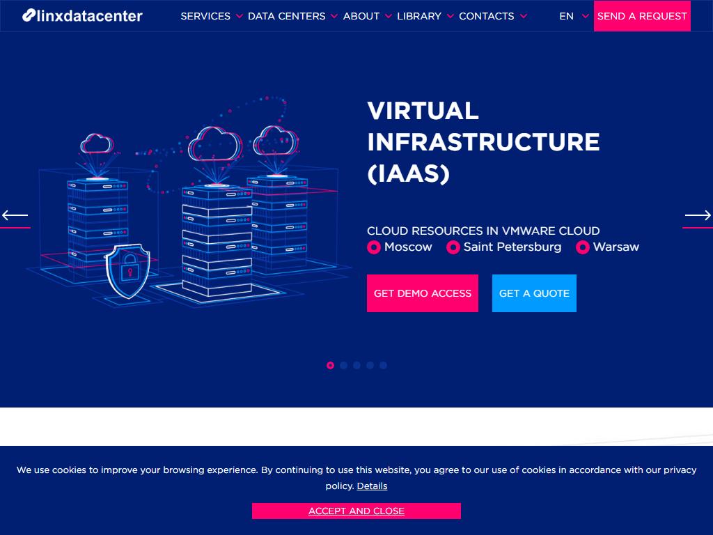 Linxdatacenter, центр обработки данных на сайте Справка-Регион