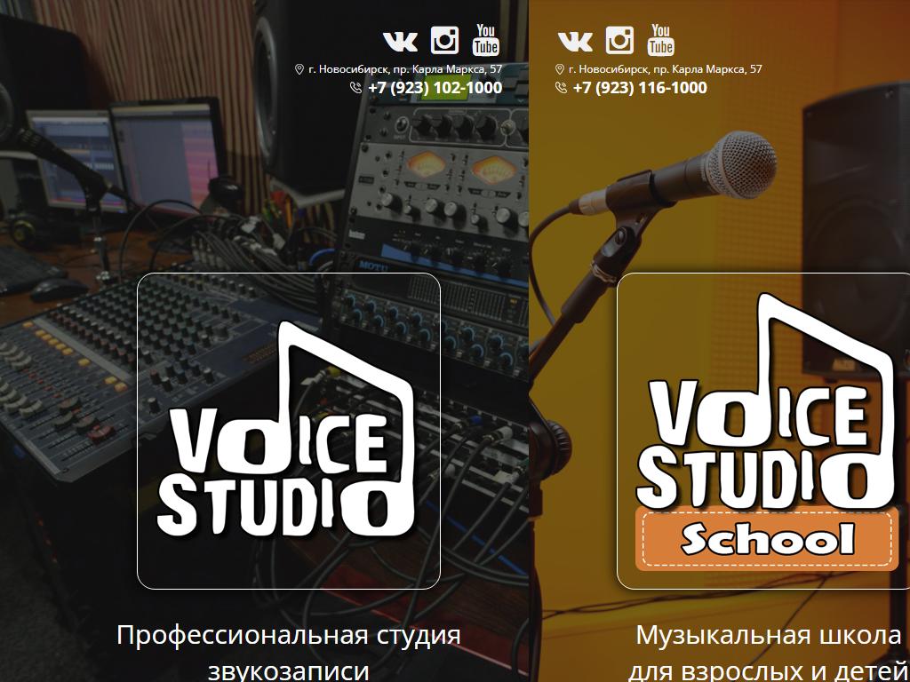 Voice-Studio, музыкальная школа и студия звукозаписи на сайте Справка-Регион
