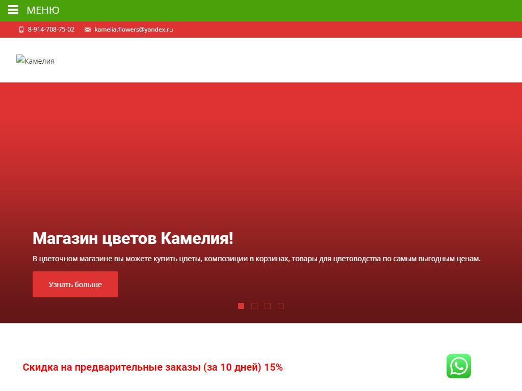 Камелия, цветочный салон в Находке, Бокситогорская, 26/2 | адрес, телефон,  режим работы, отзывы