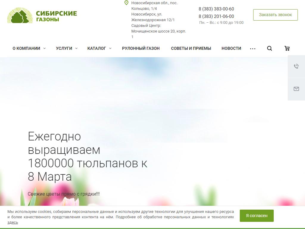 Сибирские газоны, группа компаний на сайте Справка-Регион