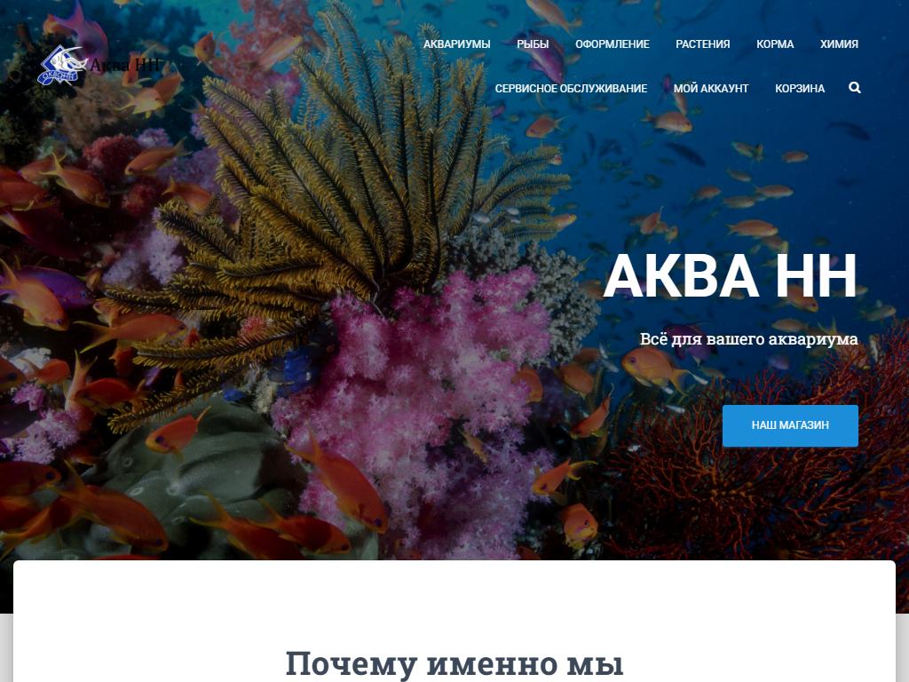 Аква-НН, аквариумный салон на сайте Справка-Регион