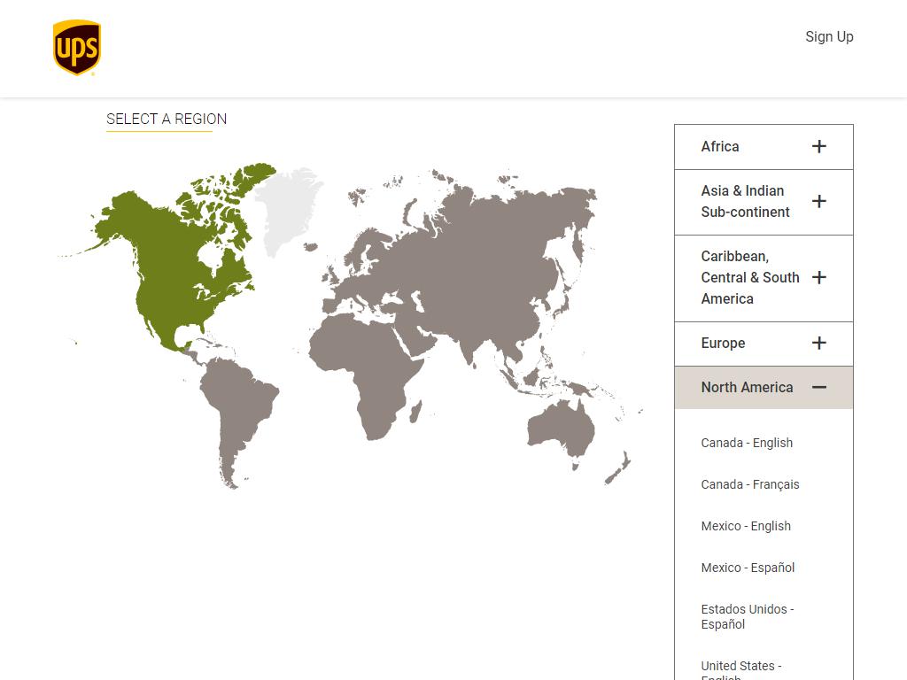 UPS, всемирная служба доставки на сайте Справка-Регион