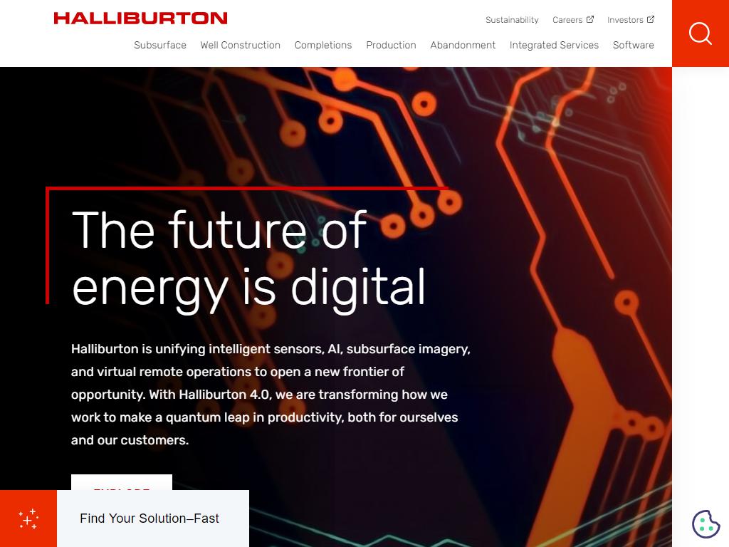 Halliburton, нефтесервисная компания на сайте Справка-Регион
