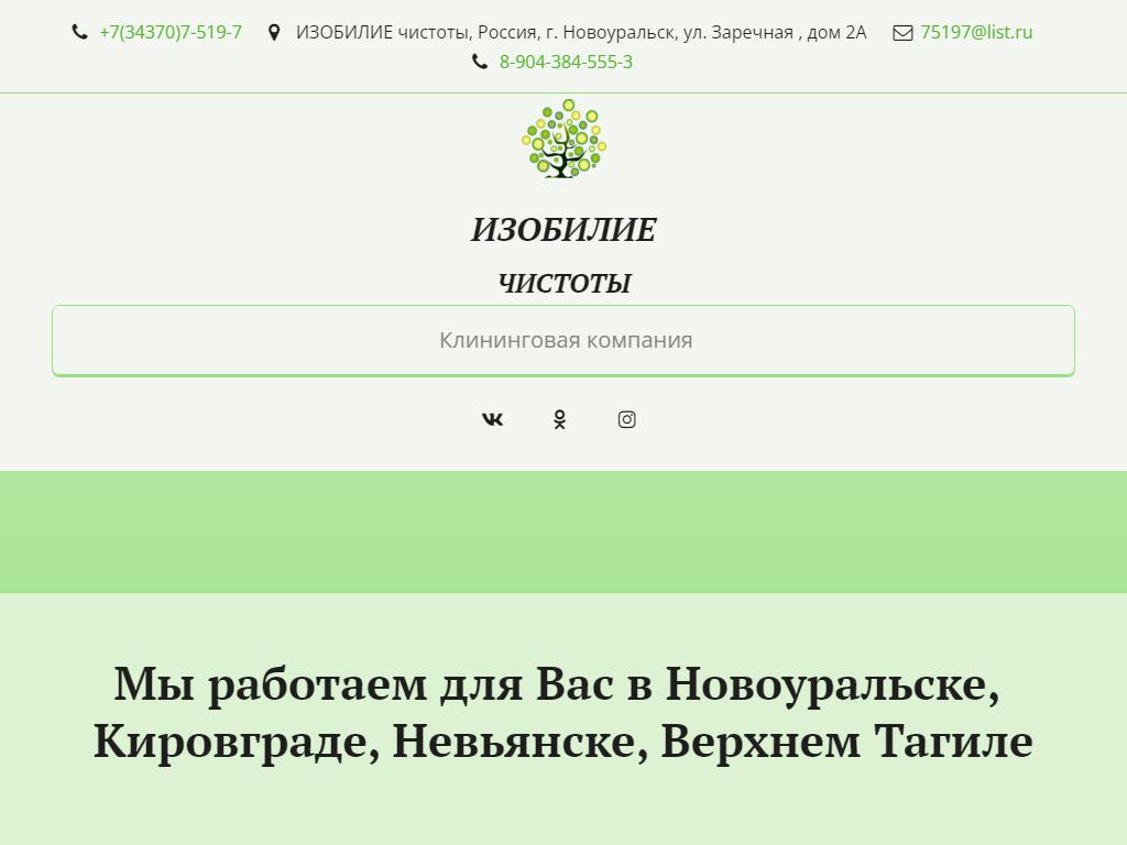 Изобилие чистоты, клининговая компания на сайте Справка-Регион