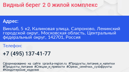 Видный берег 2 0 жилой комплекс - визитка