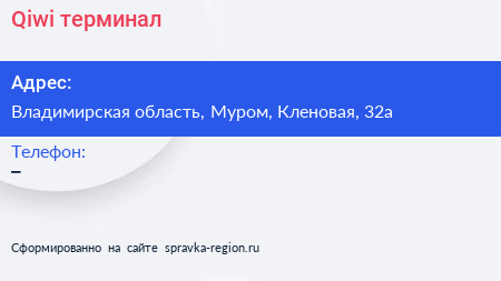Нажмите, чтобы скачать визитку Qiwi терминал - визитка