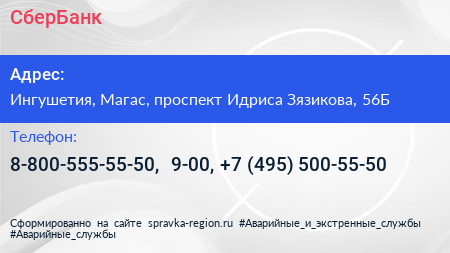 СберБанк - визитка