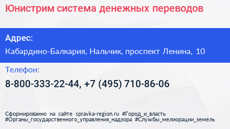 Юнистрим система денежных переводов - визитка