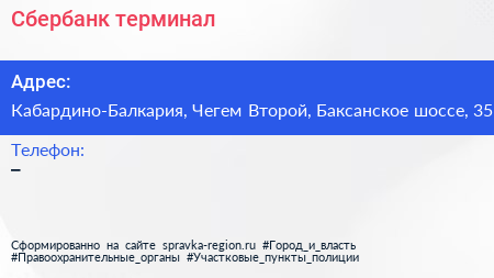 Нажмите, чтобы скачать визитку Сбербанк терминал - визитка