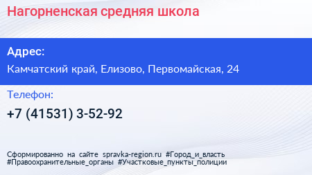 Нажмите, чтобы скачать визитку Нагорненская средняя школа - визитка
