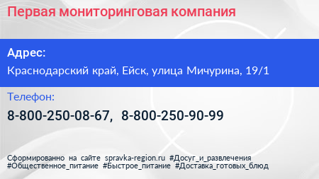 Первая мониторинговая компания - визитка