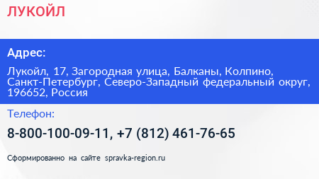 ЛУКОЙЛ - визитка