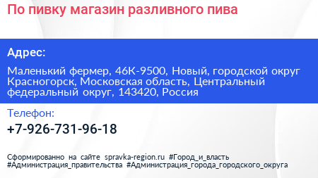 По пивку магазин разливного пива - визитка