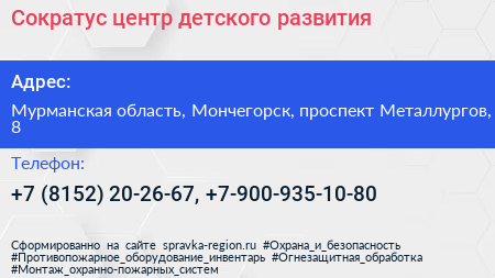 Сократус центр детского развития - визитка