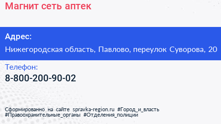 Нажмите, чтобы скачать визитку Магнит сеть аптек - визитка