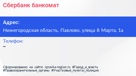Нажмите, чтобы скачать визитку Сбербанк банкомат - визитка
