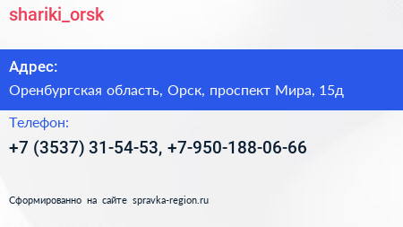  shariki_orsk - визитка