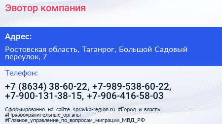 Эвотор компания - визитка