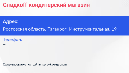 Нажмите, чтобы скачать визитку Сладкоff кондитерский магазин - визитка