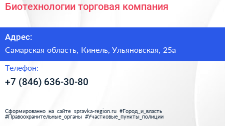 Нажмите, чтобы скачать визитку Биотехнологии торговая компания - визитка