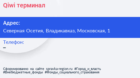 Нажмите, чтобы скачать визитку Qiwi терминал - визитка