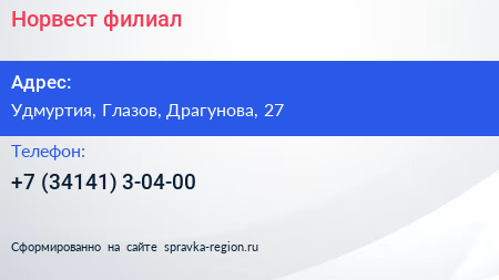 Нажмите, чтобы скачать визитку Норвест филиал - визитка