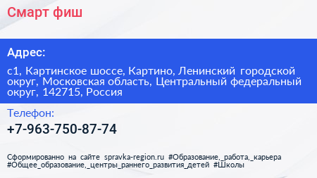 Смарт фиш - визитка