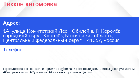 Техкон автомойка - визитка