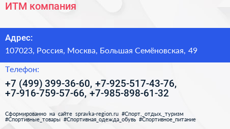 ИТМ компания - визитка