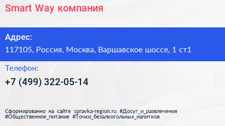 Smart Way компания - визитка