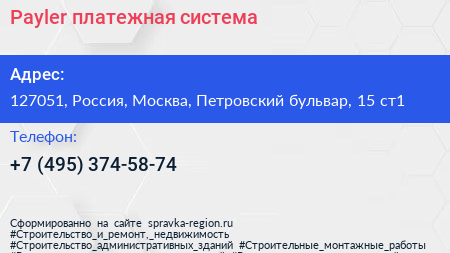 Payler платежная система - визитка