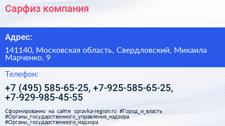 Сарфиз компания - визитка