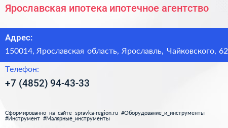 Ярославская ипотека ипотечное агентство - визитка