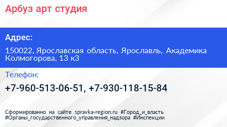 Арбуз арт студия - визитка