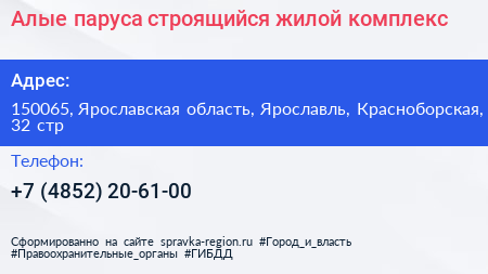 Алые паруса строящийся жилой комплекс - визитка