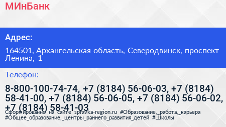 МИнБанк - визитка