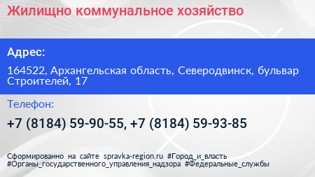 Жилищно коммунальное хозяйство - визитка