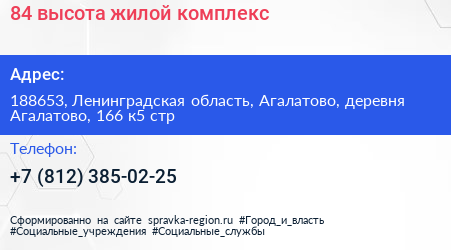 84 высота жилой комплекс - визитка