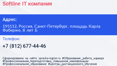 Softline IT компания - визитка