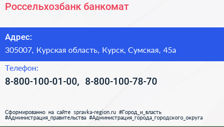 Нажмите, чтобы скачать визитку Россельхозбанк банкомат - визитка