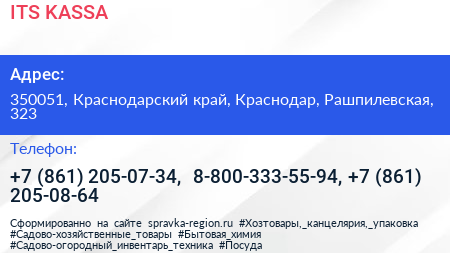 ITS KASSA - визитка