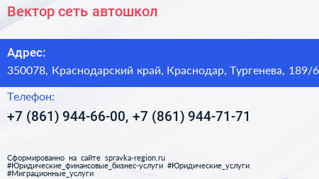 Вектор сеть автошкол - визитка